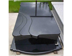 Pure Black Granite Monuments, Absolutely Black Western
