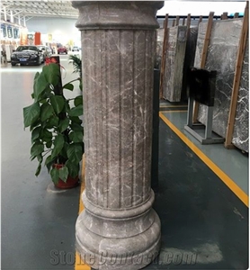 Royal Carving Sculptured Roman Beige Marble Columns