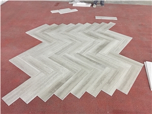 White Wooden Marble Slabs & Tiles Decoration