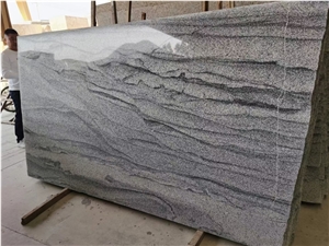 Chinese Nero Santiago Grey Granite With Sea Wave Grain