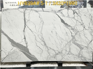 Italy Calacatta White Marble Top Quality Bookmatching Slabs