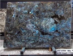 Lemurian Blue Labradorite Blue Granite Slabs Big Crystal