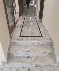 Luxury Calacatta Grey Marble Pattern Design