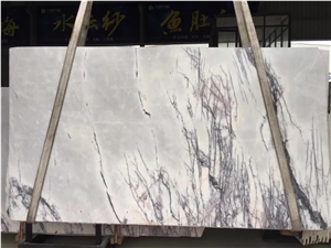 Milas Lilac White Marble Slabs Interior Design Wall Panels