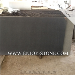 Big Size Honed Hainan Black Basalt Slabs