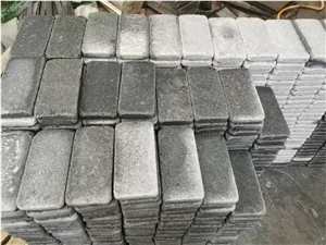 Chinese Dark Grey Tumbled G654 Granite Cobble Stone