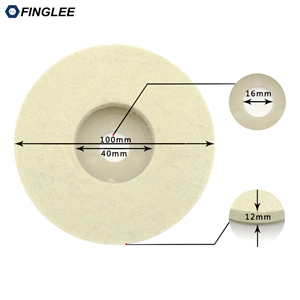 FINGLEE 3.5/4/4.5/5Inch Wool Felt Polishing Wheel