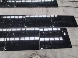 Cloud Black Stone Granite Black Polished Floor Tiles