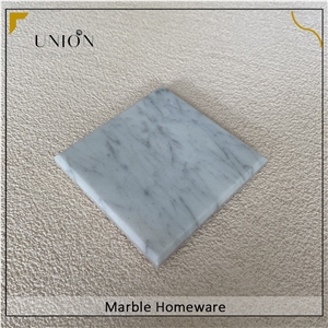 Modern Drink Coasters White Marble Coasters For Table