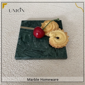 Natural Stone Marble Coaster Classic Table Ware For Kitchen
