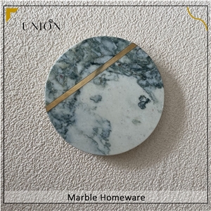 Round Coasters Marble Cup Coaster For Dining Table