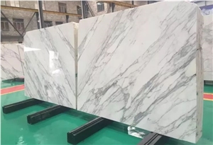 Calacatta White Marble Slabs For Commercial Buildings Wall Panels