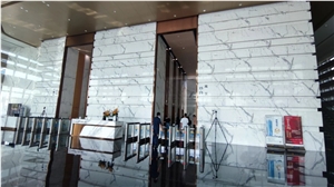 Calacatta White Marble Slabs For Commercial Buildings Wall Panels
