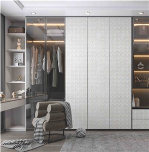 Dior Light Grey Fashion Sintered Panel For Closet Surface