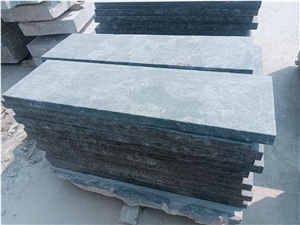 Blue Limestone Acid Wash Surface Split Sides Steps Stairs