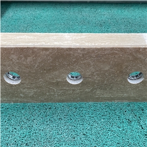 Beige Travertine Lightweight Backed Aluminum Honeycomb Panel