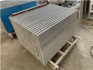 Grey Wood Grain Backed Lightweight Honeycomb Panels
