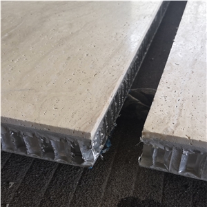 Travertine Backed Aluminum Honeycomb Panels For Wall