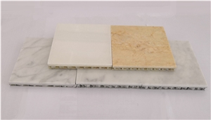 White Marble Stone Honeycomb Aluminum Panels For Floor