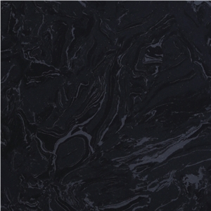 Cheap Price Jalon Black Artificial Marble Polished Slab