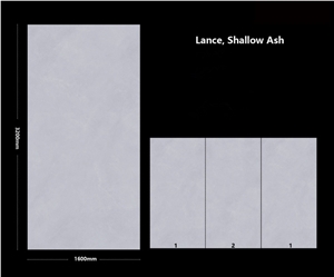 China Sintered Stone Lance Shallow Ash Honed Slab