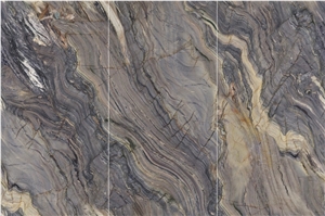 China Sintered Stone The Waves Looked Polished Slab