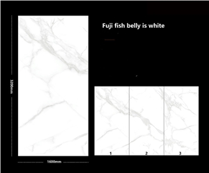 Fuji Fish Belly Is White Sintered  Stone Slab