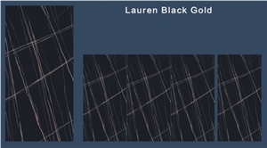 Good Quality Lauren Black Gold Sintered Stone Slab