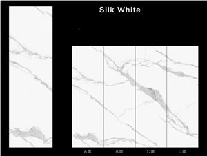 Good Quality Silk White Sintered Stone Slab