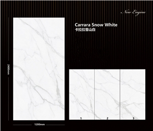 Sintered Stone Carrara Snow White Polished Slab