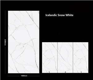 Sintered Stone Icelandic Snow White Honed Stone