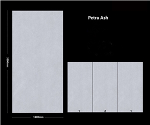 Stable Quality Petra Grey Honed Sintered Stone Slab