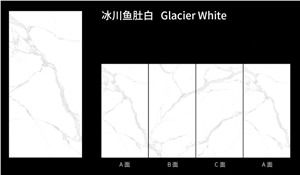 Superior Quality Glacier White Sintered Stone Slab