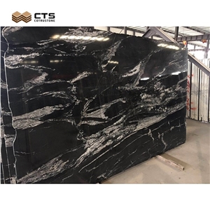 New Direct Supply Factory Black Veins River Black Granite