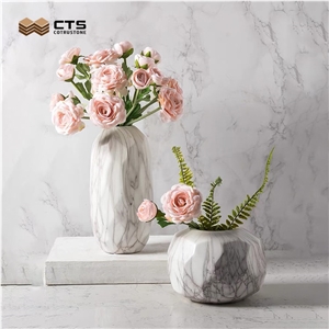 Stone Vase Fancy Home Decoration Flower Interior Customized