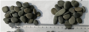 Natural Black Water Polished River Pebbles For Garden