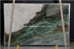 Brazil Green Quartzite Slabs For Kitchen And Bathroom Wall