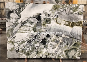 White Beauty Ice Green Marble Slabs