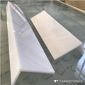 Book-Match Artificial Marble Stone Translucent Resin Panel Artificial Stone Commercial Counters