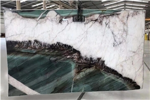 Botanic Wave Quartzite Verde Green Slab Tile In China Market