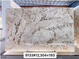 Brazil Pandora Beige White Granite Slab In China Market