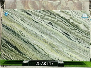 China Shangri La Jade Green Marble Slab Tile