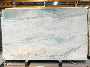 Opus White Pearl Quartzite Slab Tile In China Stone Market