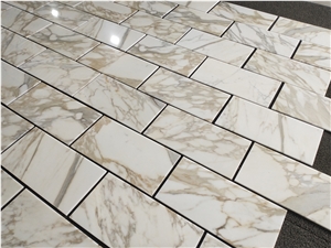Natural Stone Real Marble Calacatta Gold Marble Tiles