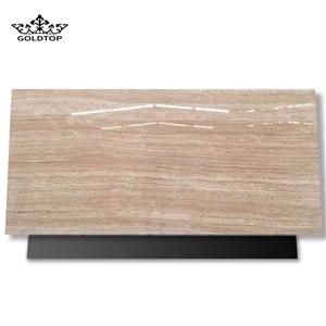 Strong Practicality Wooden Travertine Big Slab