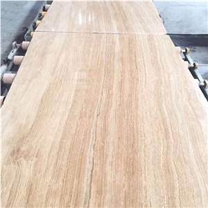 Strong Practicality Wooden Travertine Big Slab