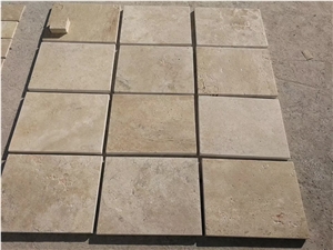 The High Grade Hebei Beige Travertine Slab Tiles