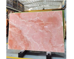 Luxury Backlit Natural Pink Onyx Slabs