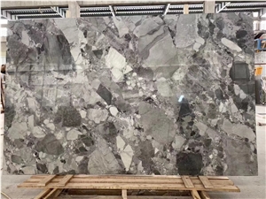 China Pandora Grey Marble Slab Polish Interior Wall