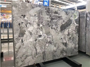 China Pandora Grey Marble Slab Polish Interior Wall